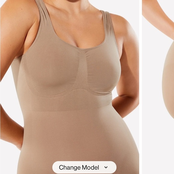 Yitty/Fabletics Nearly Naked Shaping Mid Thigh Bodysuit M/L - Picture 2 of 8